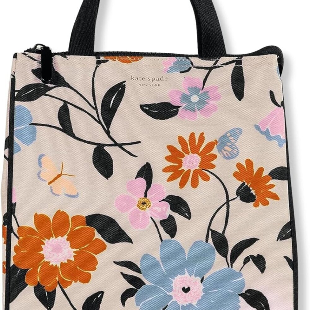 Portable Soft Cooler Lunch Bag with Silver Insulated Interior Lining and Storage